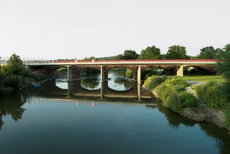 Bridge over River Saale, Naumburg
