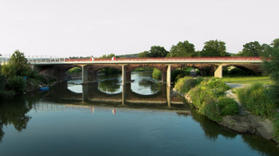 Bridge over River Saale, Naumburg