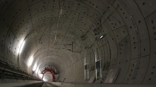 Katzenbergtunnel, Ballastless Track