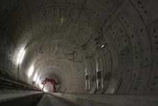 Katzenbergtunnel, Ballastless Track